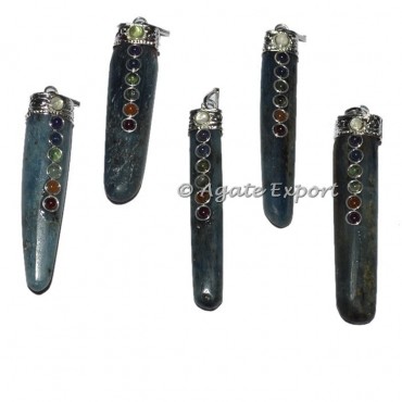 Kyanite Seven Chakra Pendant