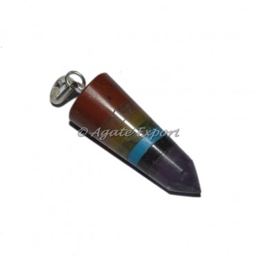 Bonded 7 Chakra Bullet Pendants
