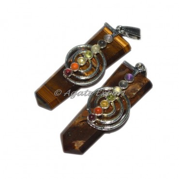 Tiger Eye Choko Reiki Chakra Pendants
