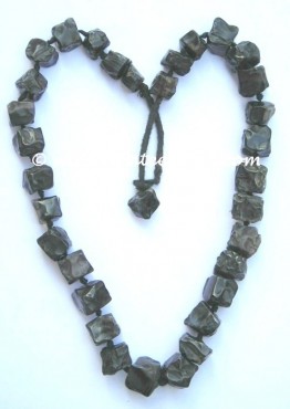 Black Onyx Square Hand Made Necklace.