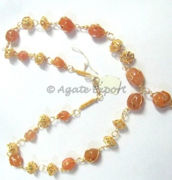 Akikstone Cage Necklace