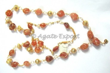 Akik Stone Necklace