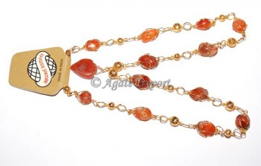 Red Carnelian Cages Necklace