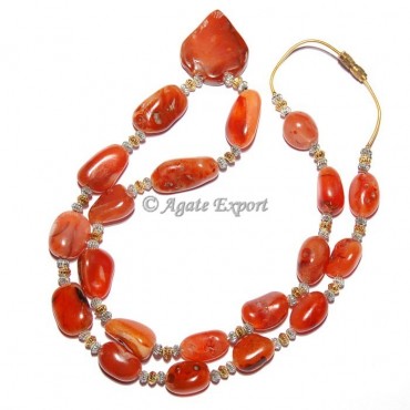 Agate Carnelian Fashion Necklace