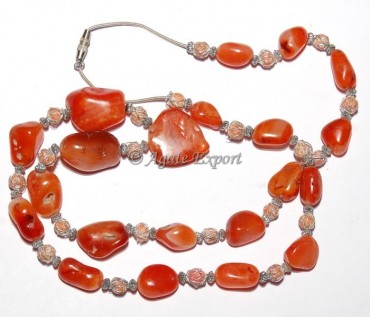 Red Carnelian Agate Necklace