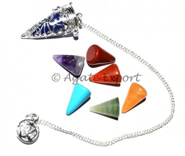 Om Cage Seven Chakra Pendulum