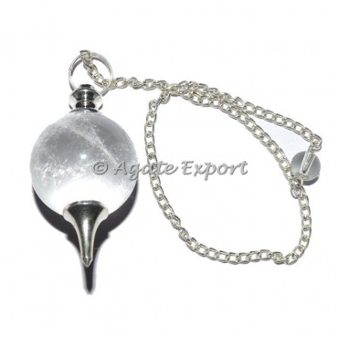Crystal Quartz Ball Dowsing Pendulums
