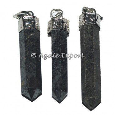 Hematite Cap Pencil Pendants
