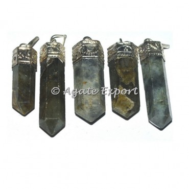 Labrodrite Cap Pencil Pendants