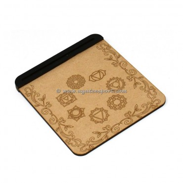 7 Chakra Engraved Tarot Card Holder