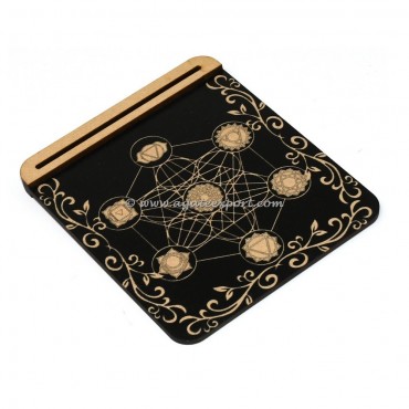 7 Chakra With Metatron Tarot Card Holder