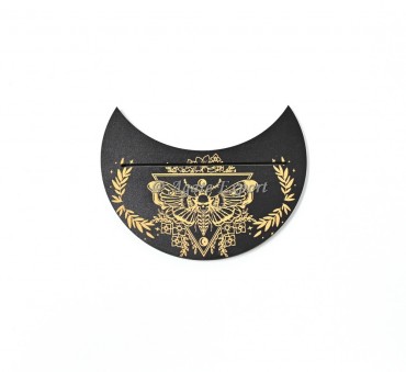 Butterfly Printed Moon Shape Card Holder