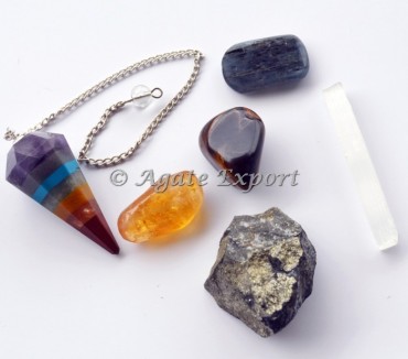 Chakra Healing Stones Kit Citrine Selenite