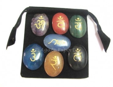 Chakra Sanskrit Oval Set