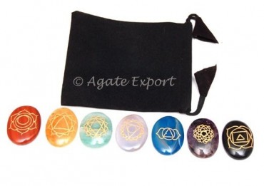 Engraved Chakra Sets with Oval