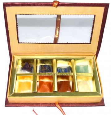 Chakra Pyramids Set With Gift Box