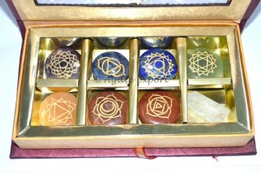 Chakra Engraved Disc Set With Gift box