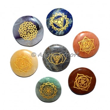 Meditaion Energy Engraved Chakra Set