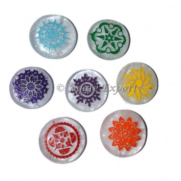 Traditional 7 Chakra Set With Chakra Colors