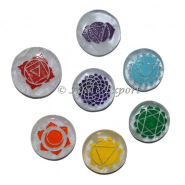 Stencil Seven Chakra Colorful Set
