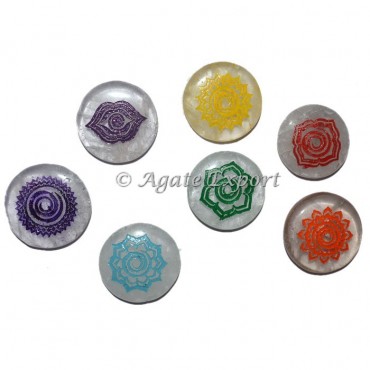Choko Reiki Seven Chakra Crystal Quartz Set