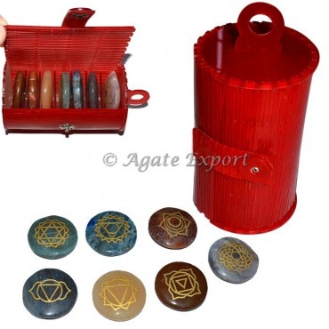 Seven Chakra Set With Nice Acrylic Gift Box