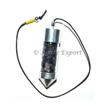 Iolite Stone Seeker Chamber Pendulum