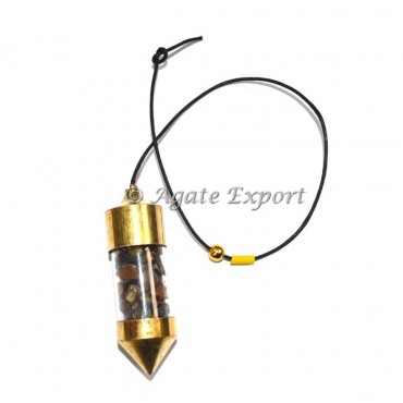 Tiger Eye Seeker Chamber Pendulum