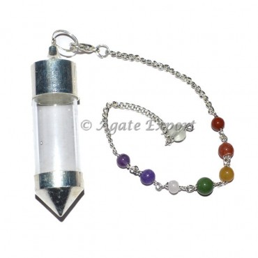 Seeker Chamber Pendulum With Chakra Chain