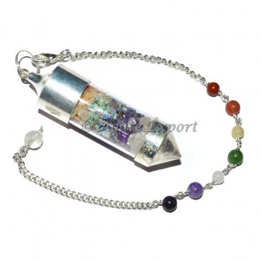 Seven Chakra Seeker Chamber Pendulum With Chakra C