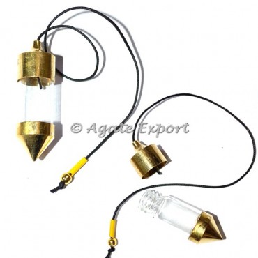 Glass Chamber Gold Plated Pendulums
