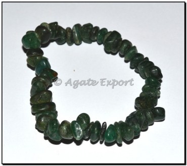 Dark Green Aventurine Chips Bracelets