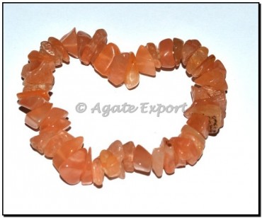 Peach Aventurine Chips Bracelets