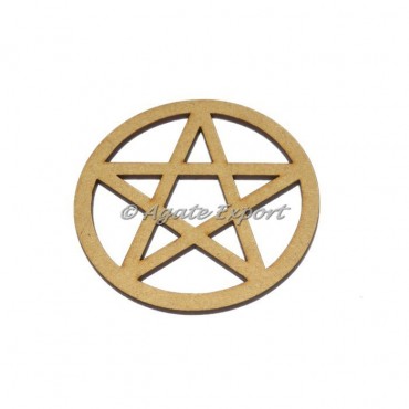 Pentagram Wooden Coaster