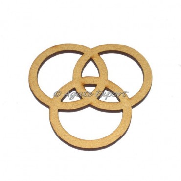 Celtic Design Round Wooden Coaster