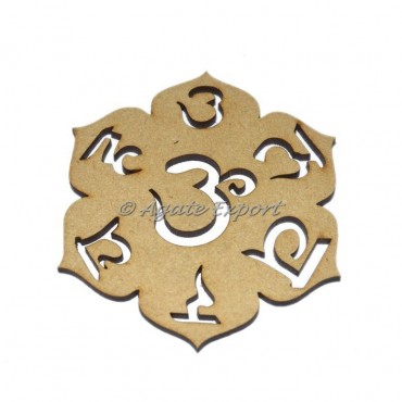 Engraved Sanskrit Chakra Coaster