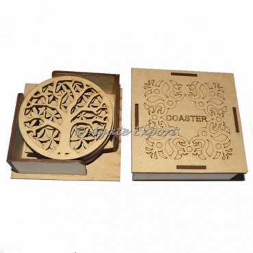 Assorted Design Wooden Coaster