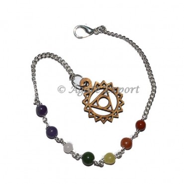 Throat Chakra Symbol Pendulum Chain