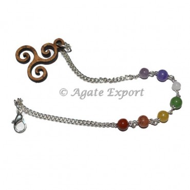 Celtic Symbol Chakra Pendulum Chain
