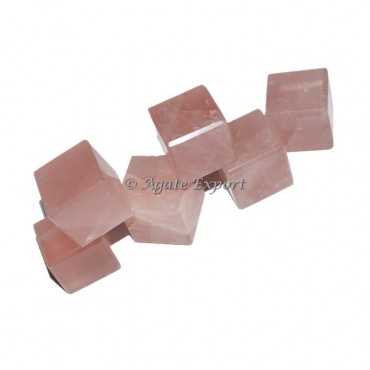 Rose Quartz Cubes