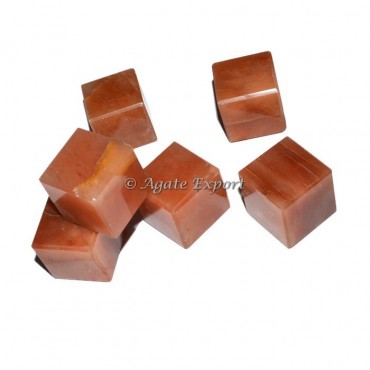 Peach Aventurine Cubes
