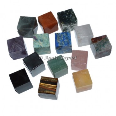 Assorted Gemstone Cubes