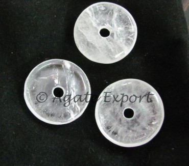 Clear Quartz Donuts