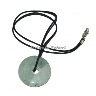 Green Aventurine Donuts Pendants