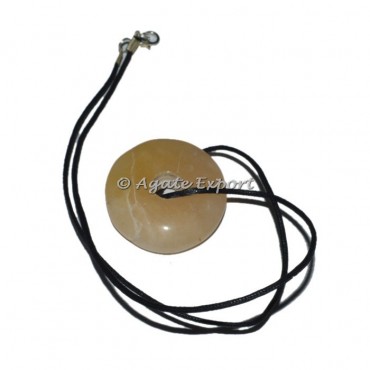 Yellow Aventurine Donuts Pendants