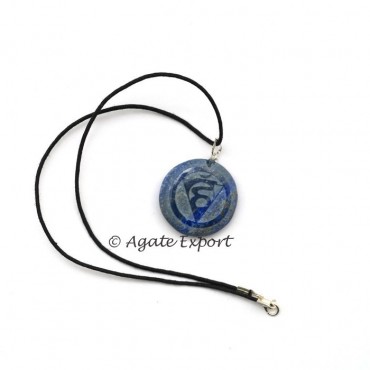 Lapis Sanskrit Hum Reiki Pendants 