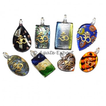 Mix Shape Glass Om Pendants