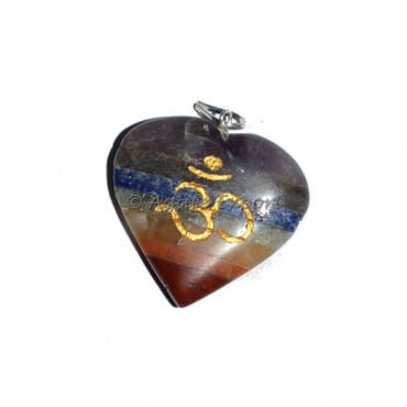 Om Heart Chakra Pendants