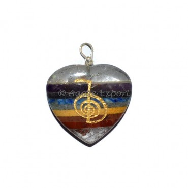 Choko Reiki Chakra Pendants With Crystal Quartz