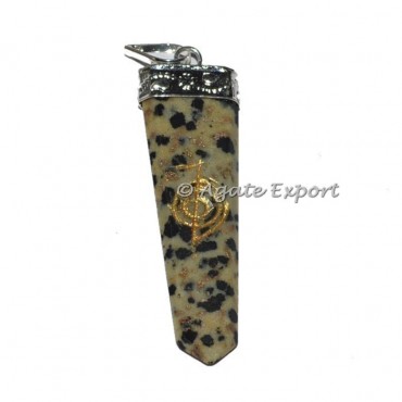 Dalmatian Jasper Choko ReikI Pendants